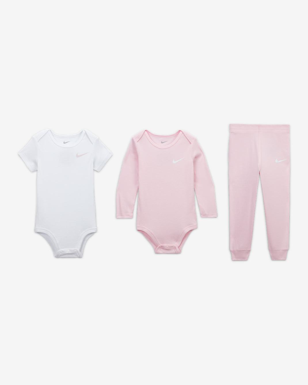 Nike Baby Essentials Baby 3-Piece Pants Set - Pink Foam