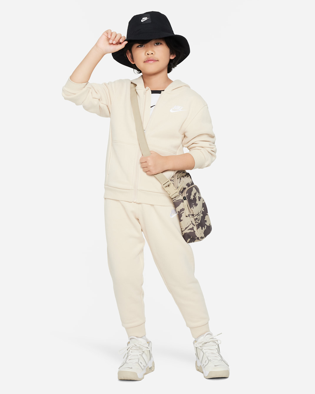 Nike Full-Zip Club Set Little Kids 2-Piece Hoodie Set - Sanddrift