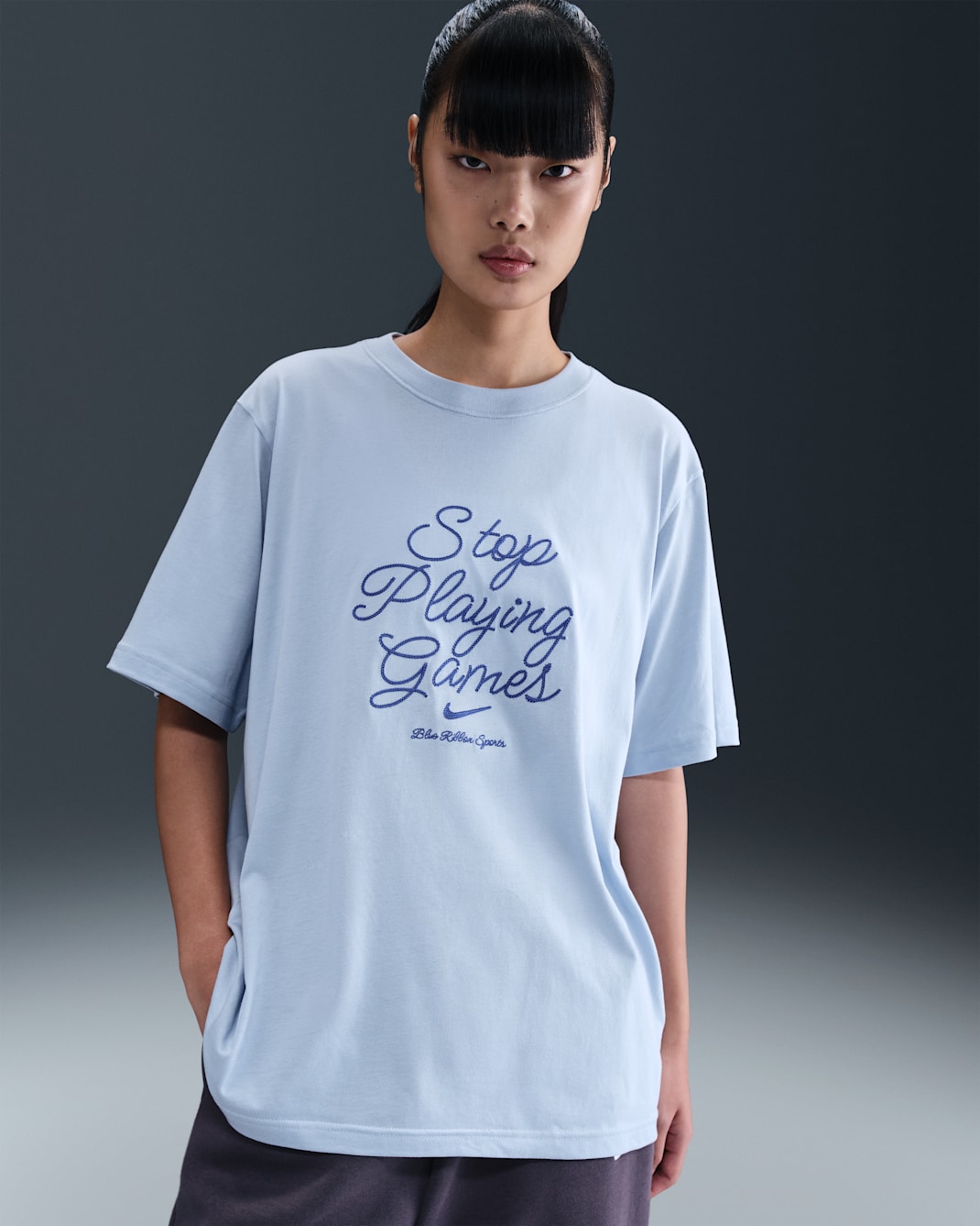 Nike Sportswear Women's T-Shirt - Light Armoury Blue/Game Royal