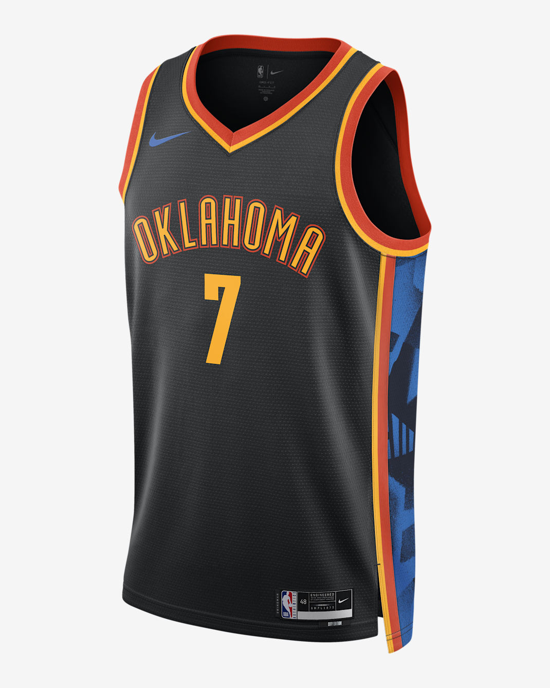 Chet Holmgren Oklahoma City Thunder 2024/25 City Edition Men's Nike Dri-FIT NBA Swingman Jersey - Black
