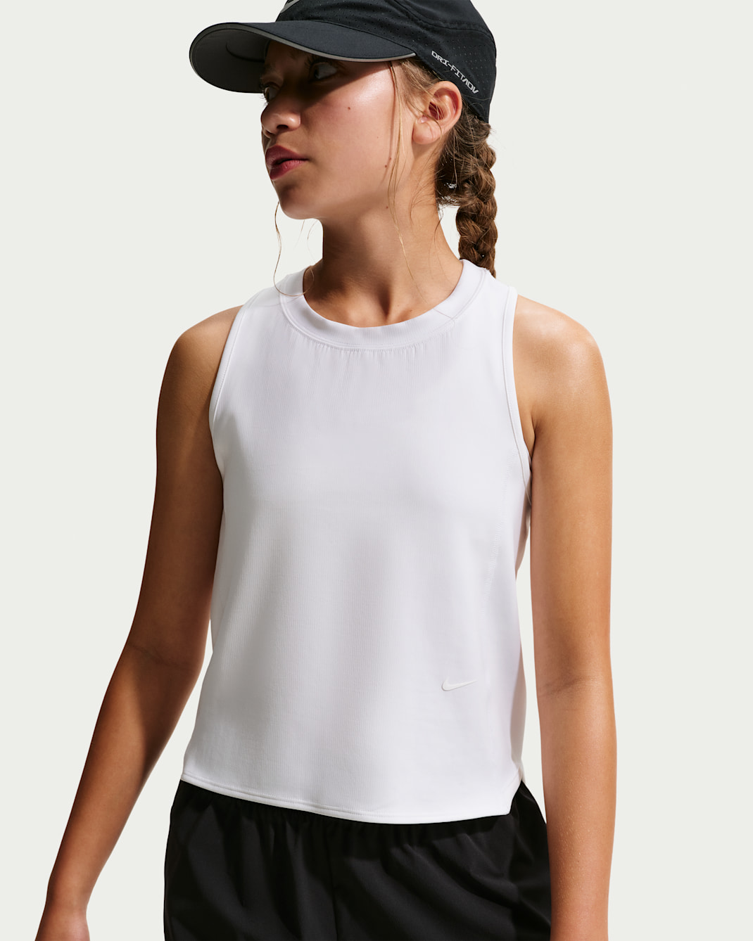 Nike MAVN 女童 Dri-FIT 針織背心 - 白色/白色/白色