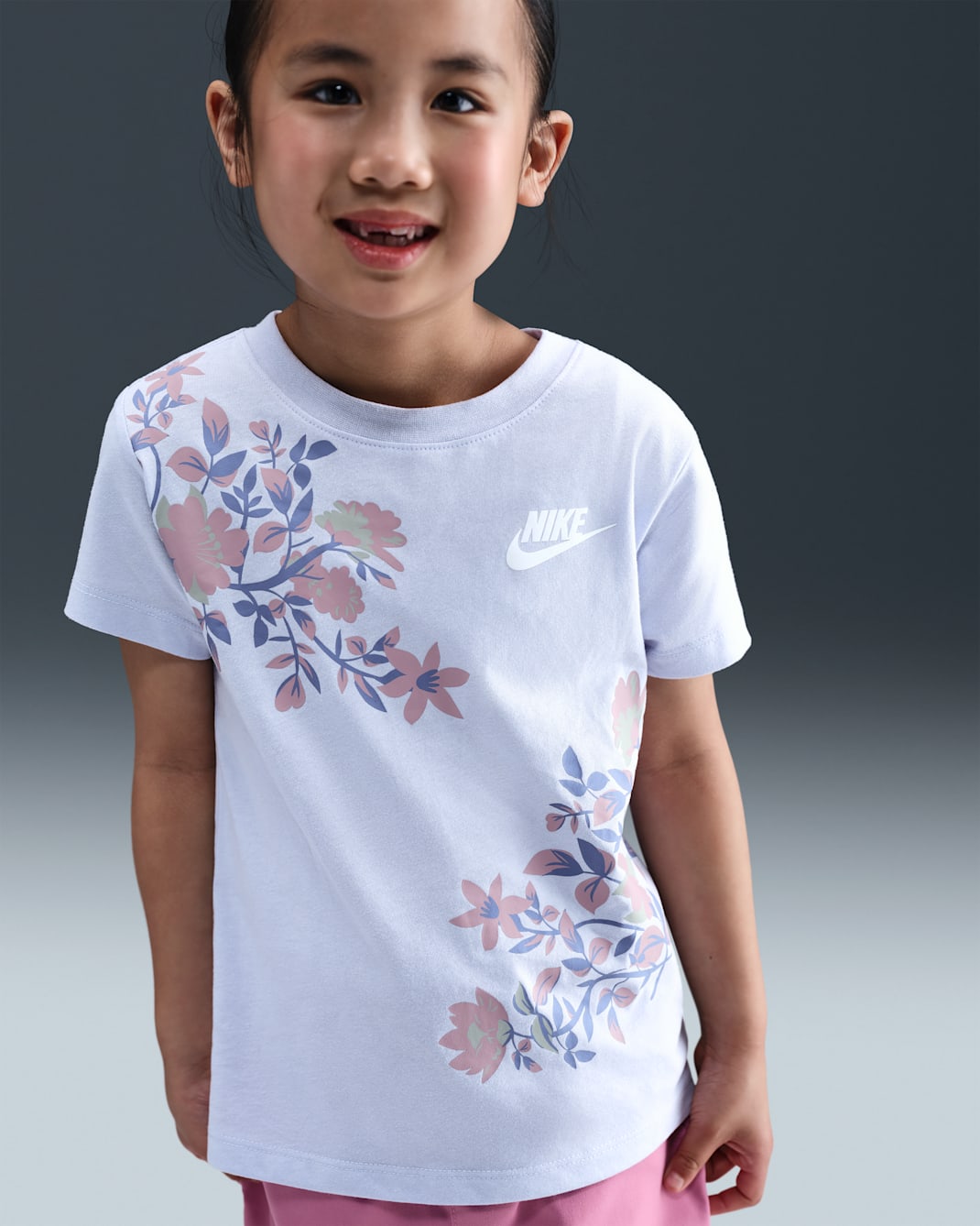 Nike Little Kids' Printed Club Ringlet T-Shirt - Ghost