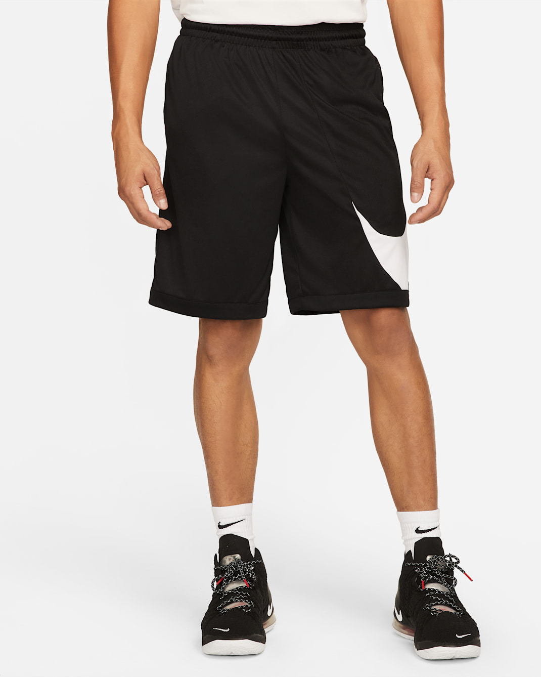 Nike Dri-FIT Men's Basketball Shorts - Black/Black/White