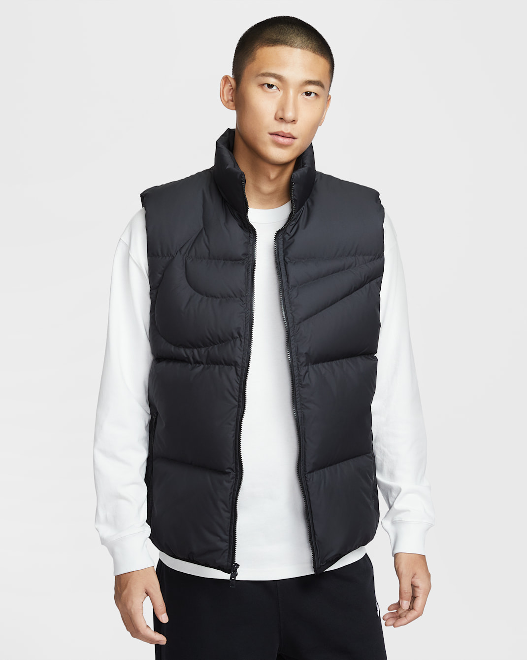 Nike Sportswear Club Men's Therma-FIT Loose Vest - Black/Black