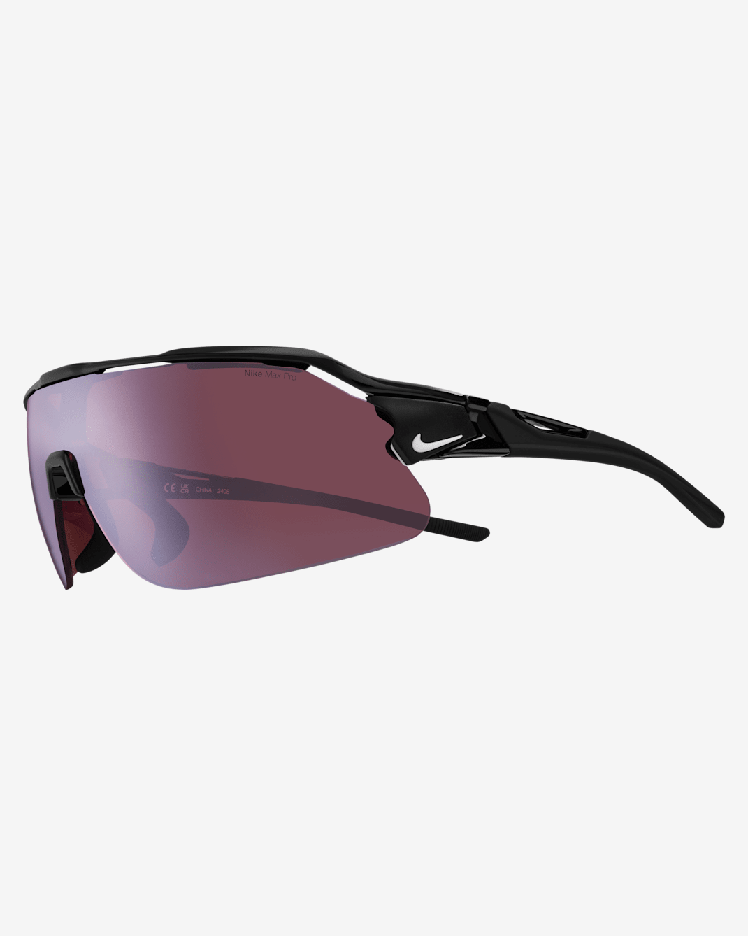 Nike Flyfree Shield Engineered Mirrored Sunglasses - Black