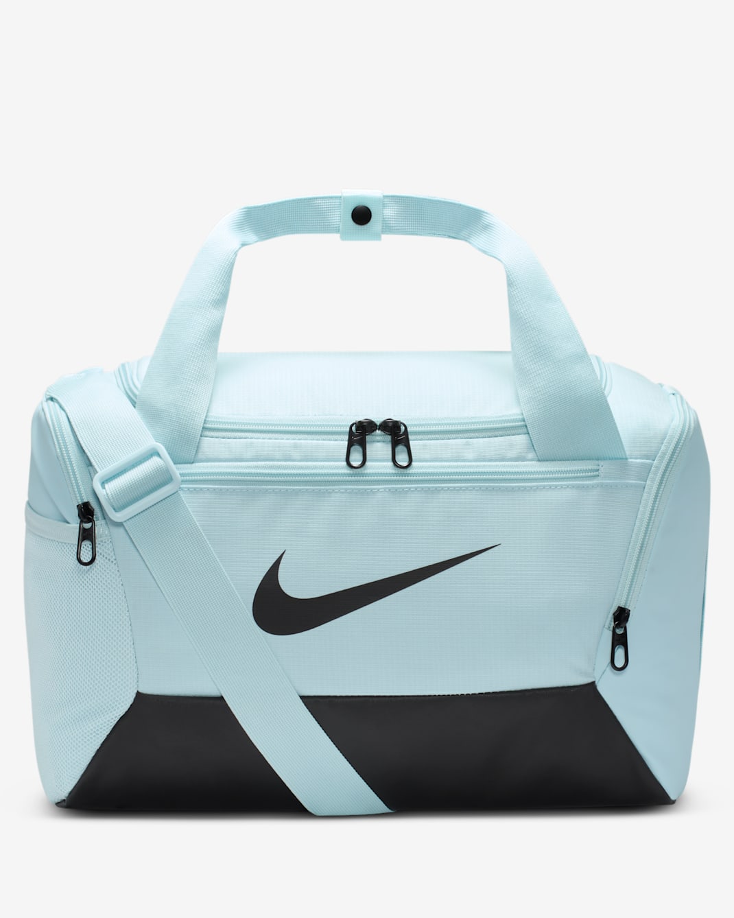 Nike Brasilia 9.5 Training Duffel Bag (Extra-Small, 25L) - Glacier Blue/Black/Black