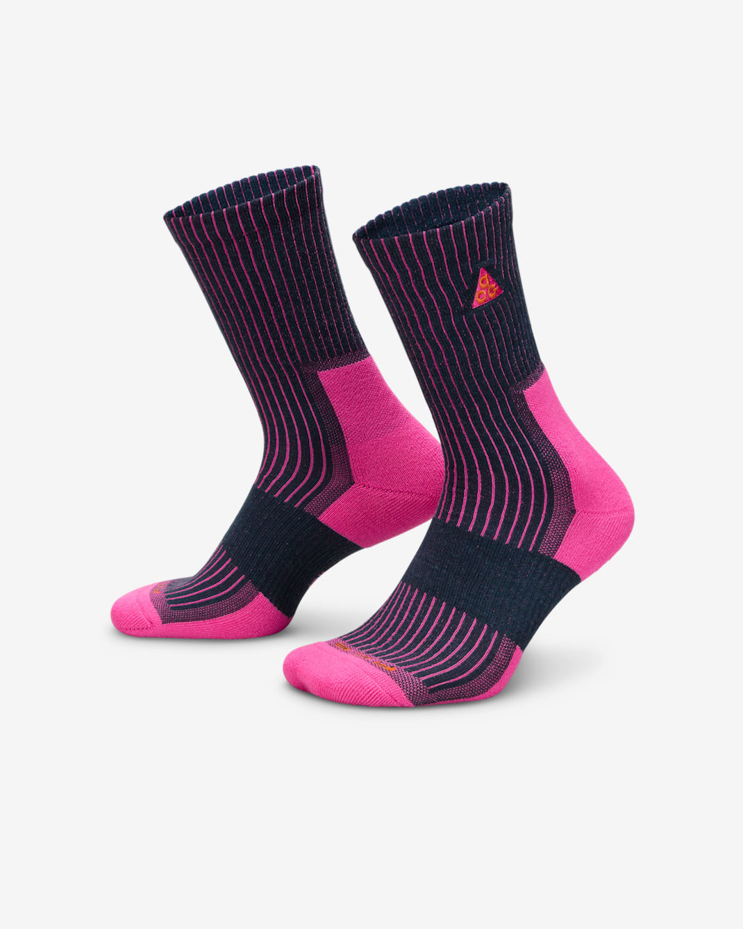 Nike ACG Everyday Cushioned Crew Socks (1 Pair) - Armory Navy/Laser Fuchsia/Deep Ocean/Safety Orange