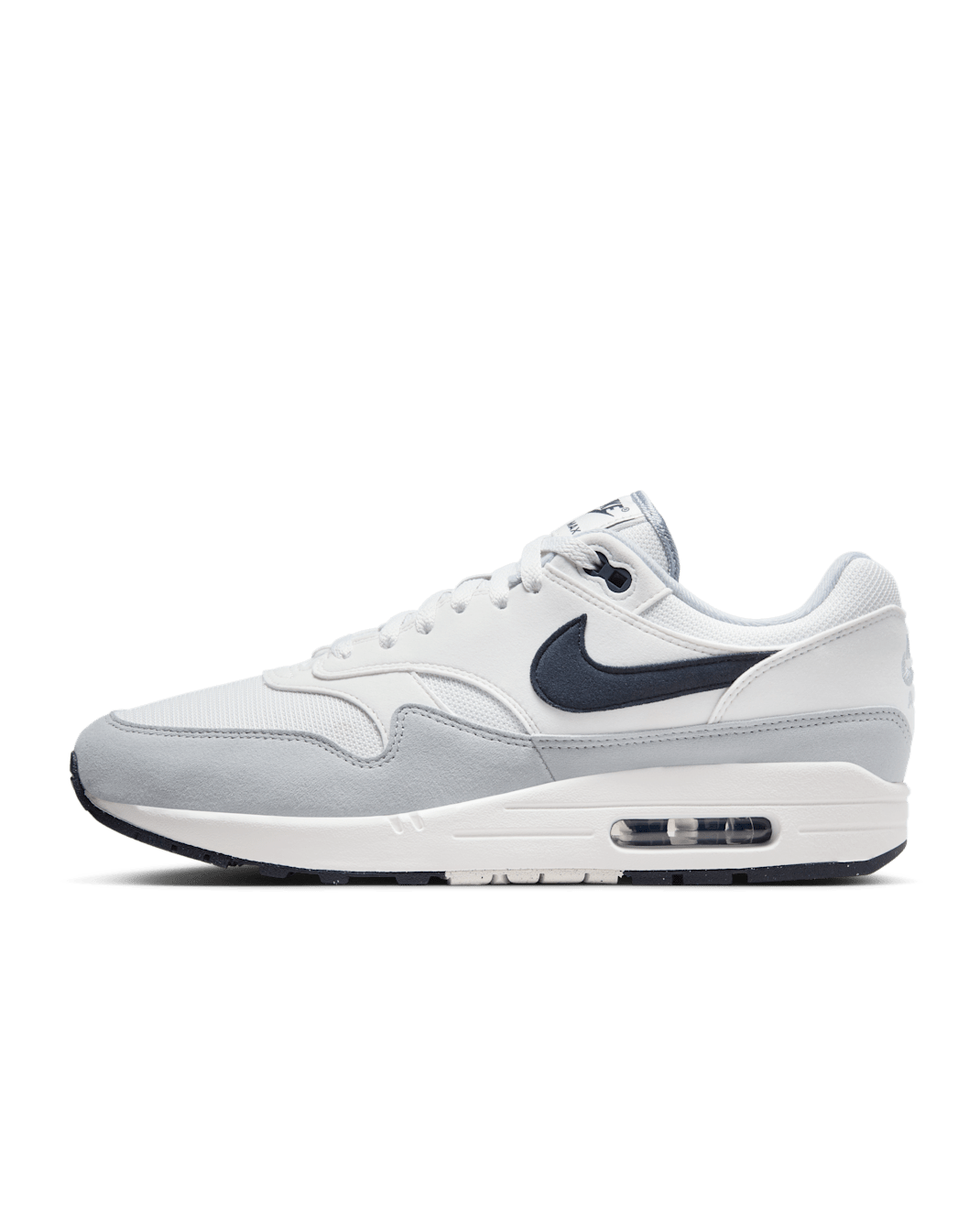 รองเท้าผู้ชาย Nike Air Max 1 - Platinum Tint/Wolf Grey/Dark Obsidian