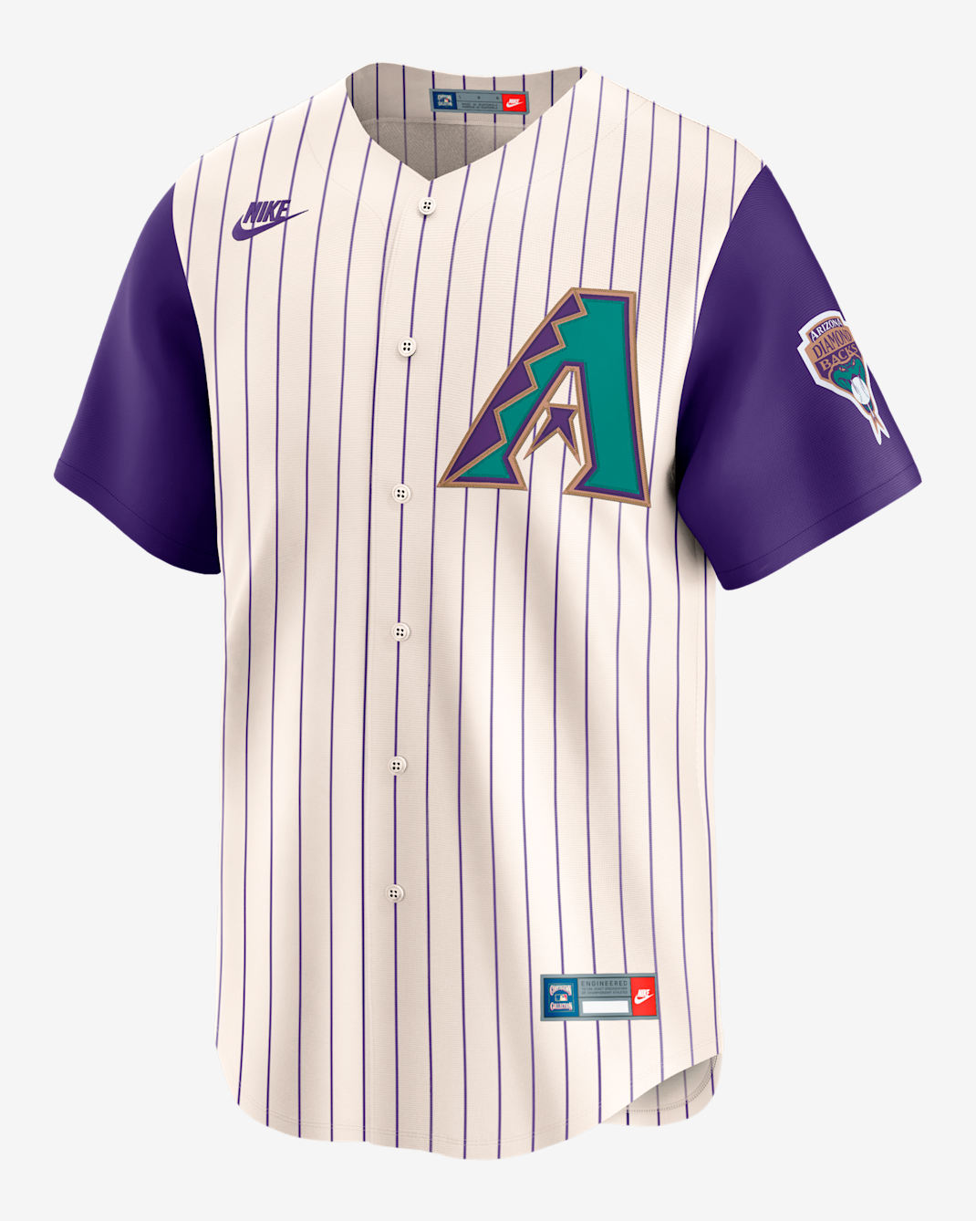 Randy Johnson Arizona Diamondbacks Cooperstown Men's Nike Dri-FIT ADV MLB Limited Jersey - Coconut Milk
