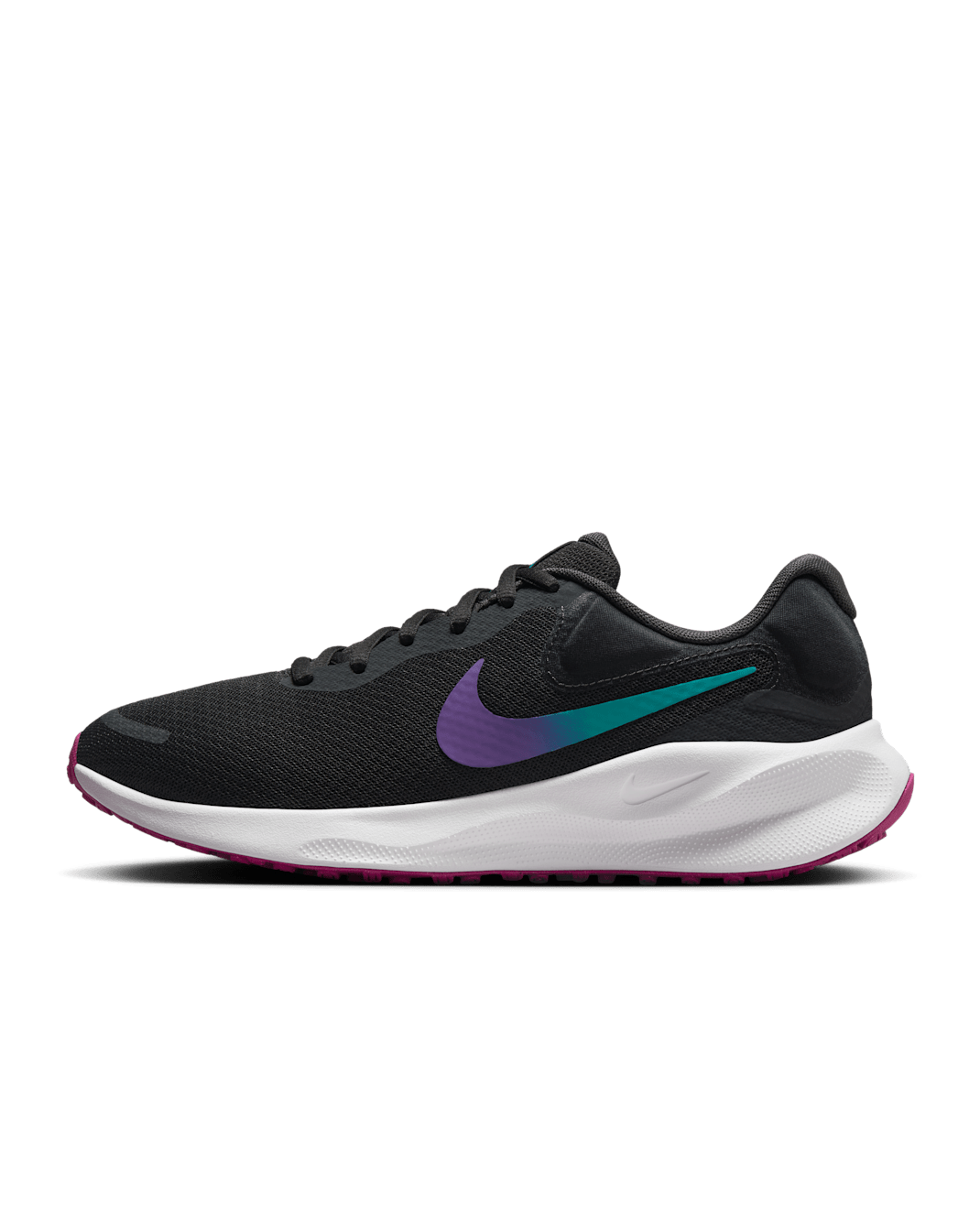 Nike Revolution 7 Women's Road Running Shoes - Dark Smoke Grey/Hyper Violet/White/Dusty Cactus