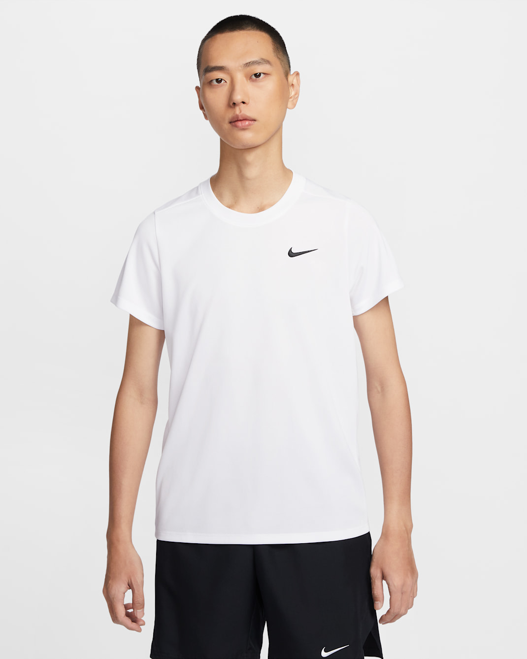 NikeCourt Victory Men's Dri-FIT Tennis Top - White/Black