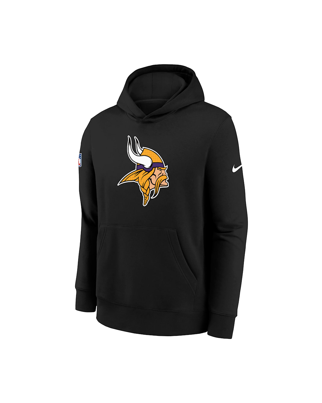 Sudadera con gorro sin cierre Nike de la NFL para niños talla grande Minnesota Vikings Sideline Club - Negro