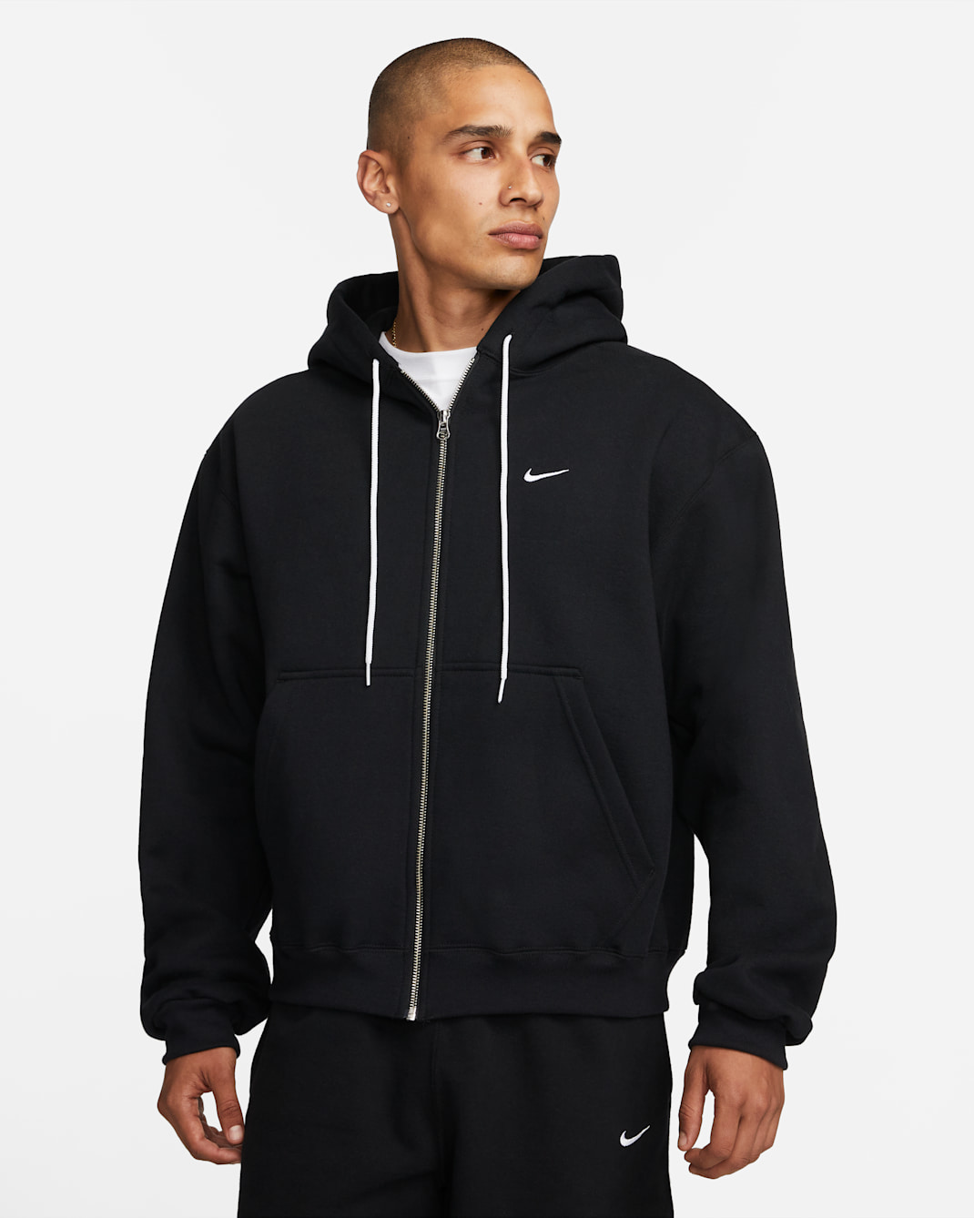 Nike "Made in the USA" Men's Full-Zip Hoodie - Black/White