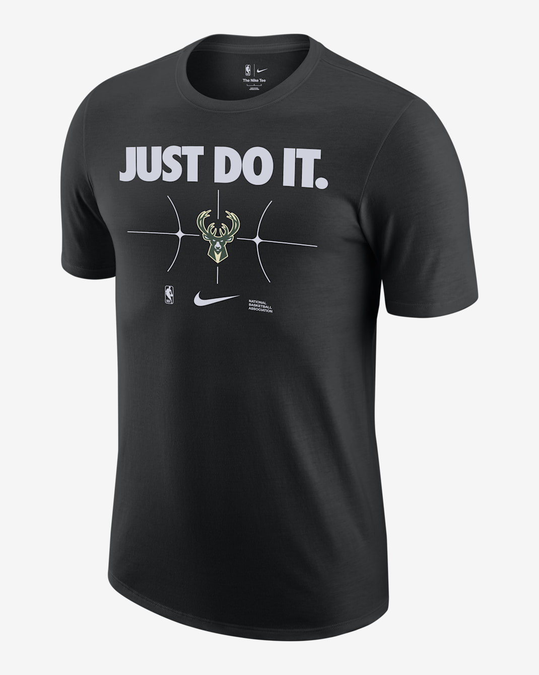 Playera Nike de la NBA para hombre Milwaukee Bucks Essential - Negro