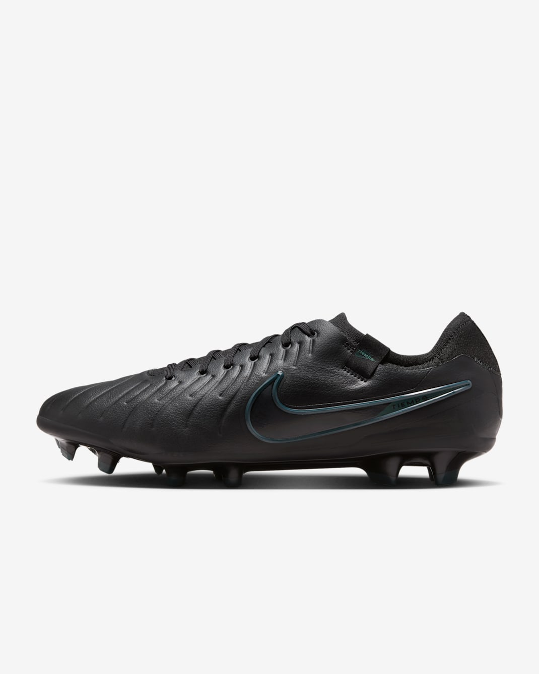 Nike Tiempo Legend 10 Pro Low Top Fußballschuh für normalen Rasen - Schwarz/Deep Jungle/Schwarz