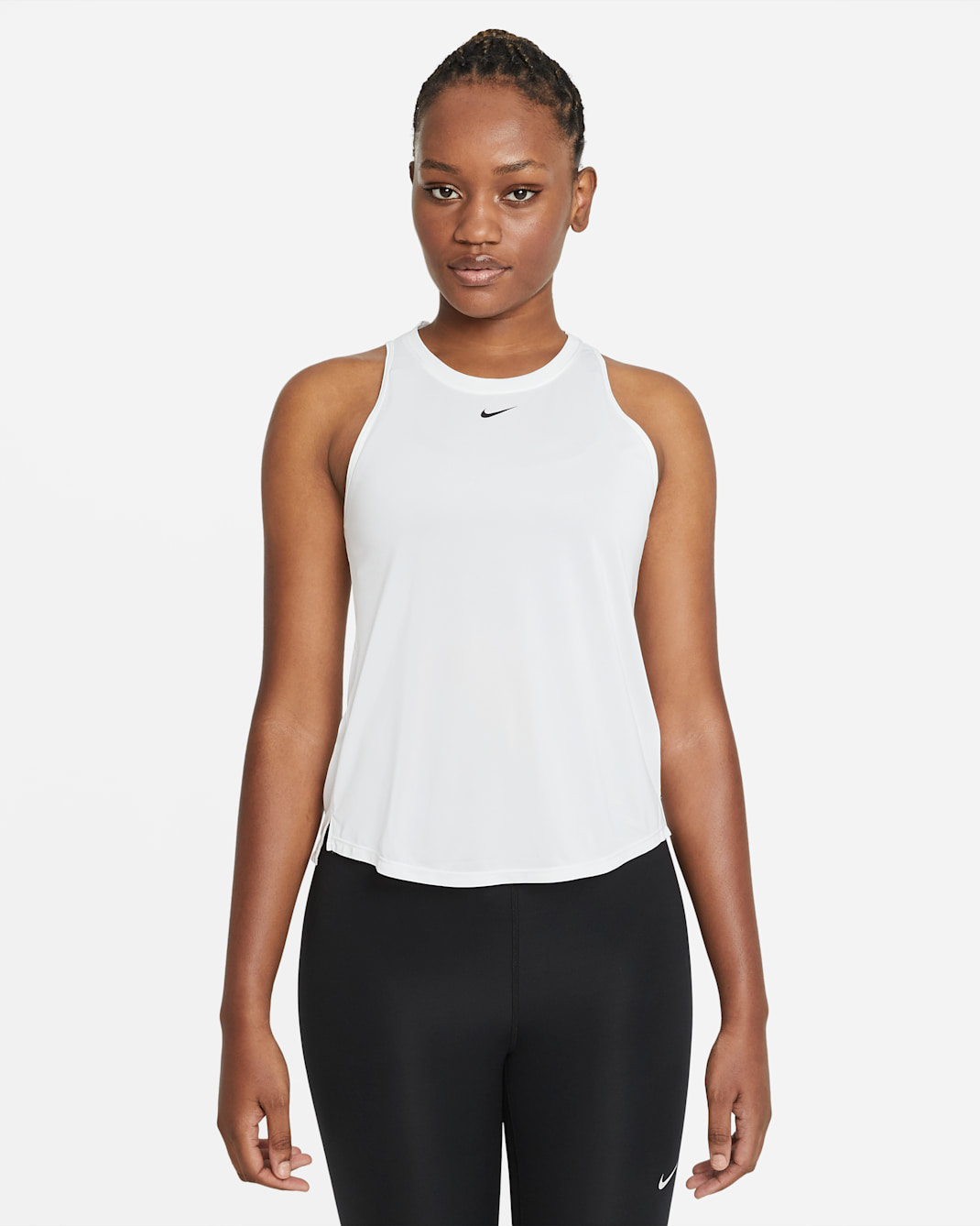 Camiseta de tirantes de ajuste estándar para mujer Nike Dri-FIT One - Blanco/Negro