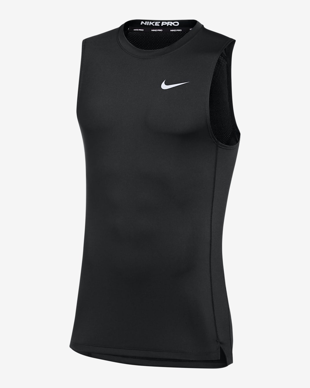 ナイキ プロ メンズ スリーブレス トップ - ブラック/ホワイト