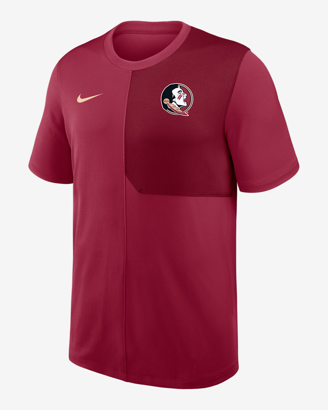 Florida State Sideline Coach Men's Nike Dri-FIT College Top - Garnet