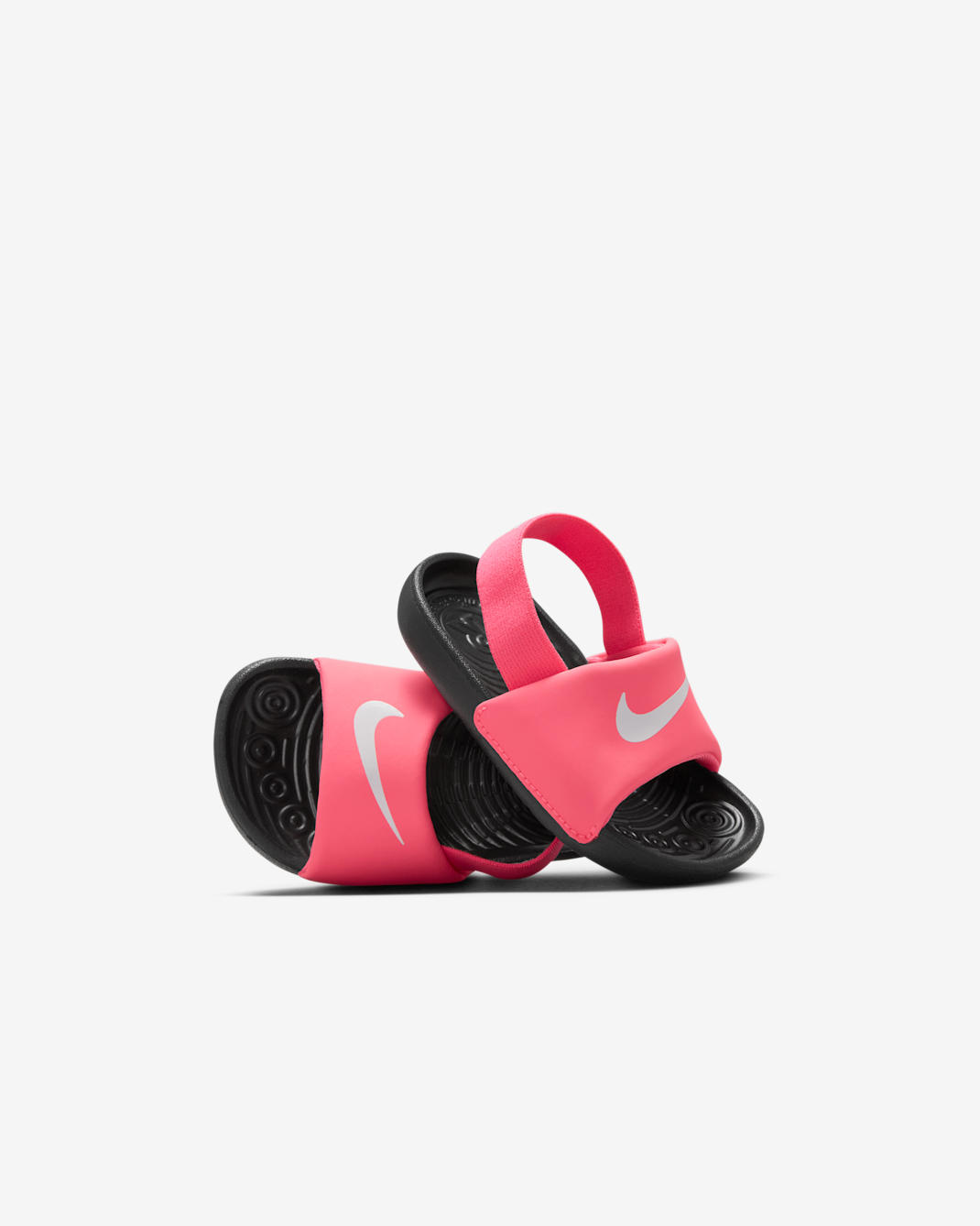 Chancla para bebé e infantil Nike Kawa - Rosa digital/Negro/Blanco