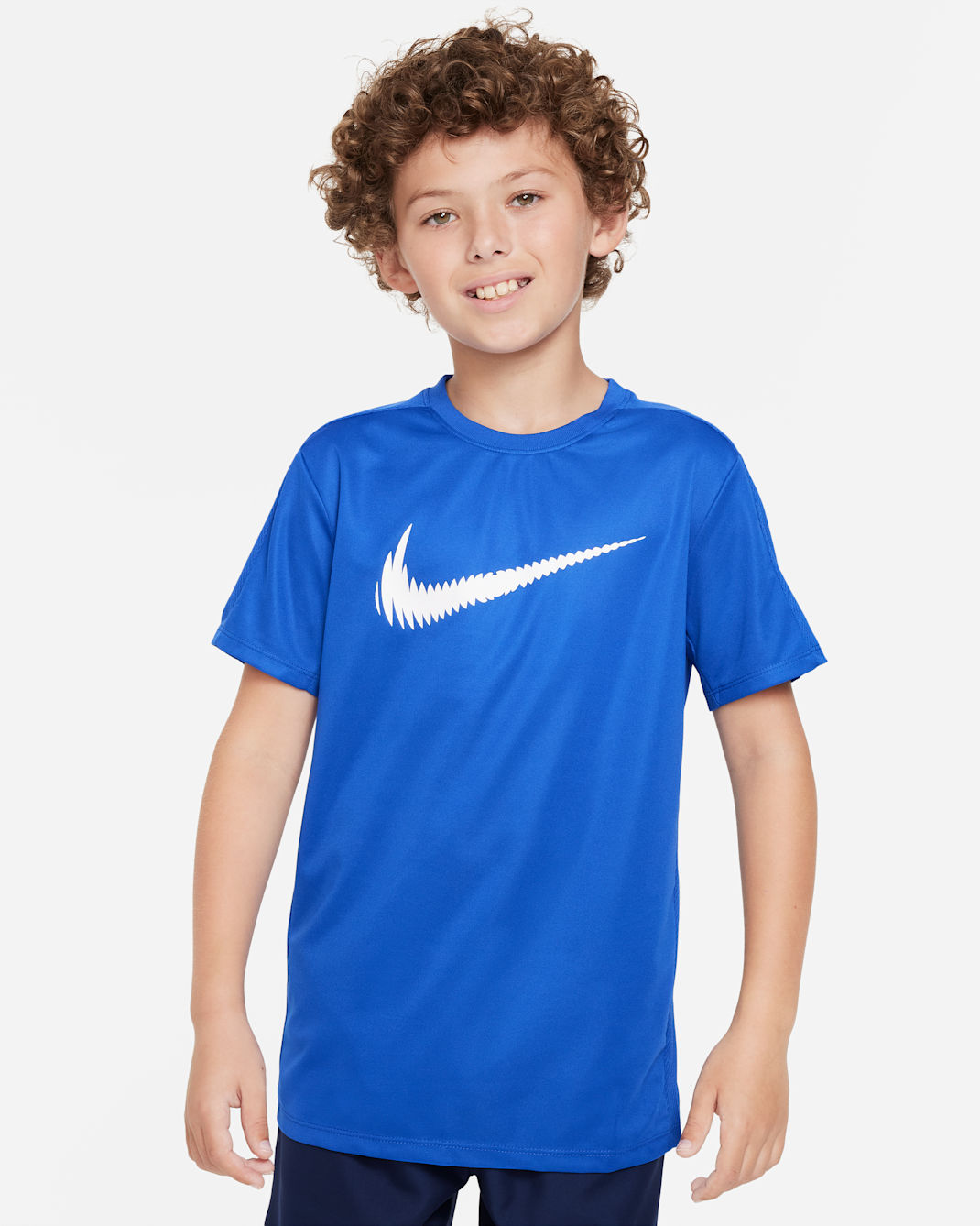 Nike Trophy23 大童 Dri-FIT 短袖上衣 - Game Royal/白色