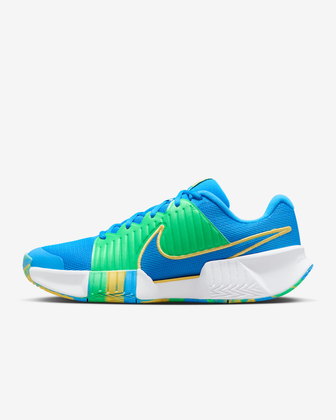 Nike Zoom Challenge Men's Pickleball Shoes - Blue Hero/Green Shock/White/Blue Hero