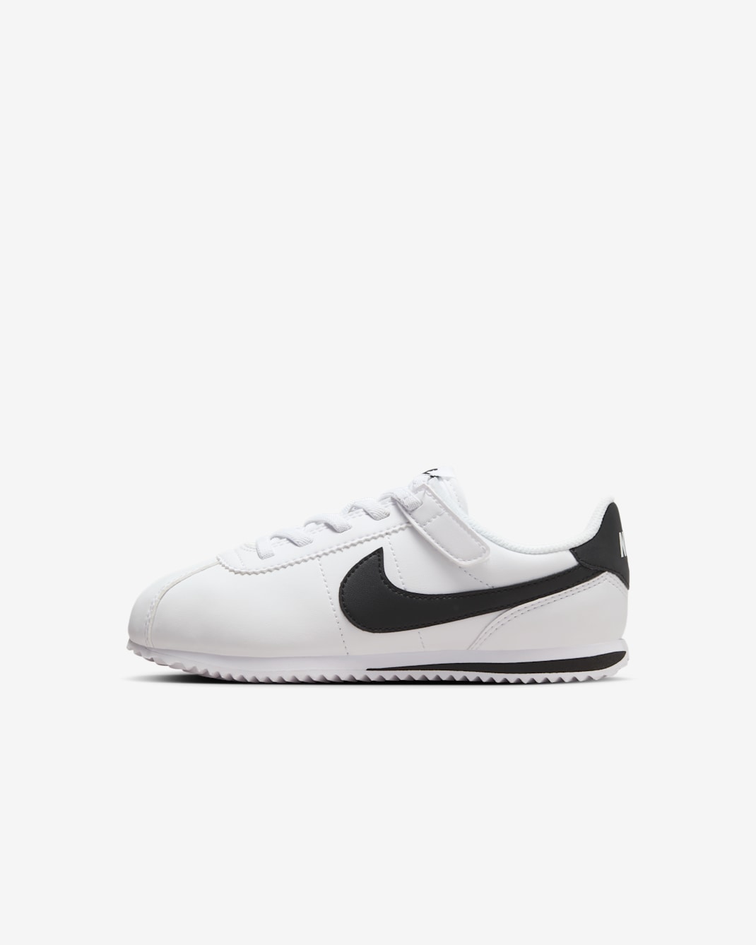 Nike Cortez EasyOn Younger Kids' Shoes - White/Black