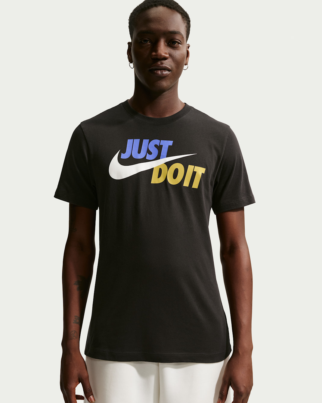 Nike Sportswear JDI Men's T-Shirt - Black/Sapphire/Sail/Saffron Quartz