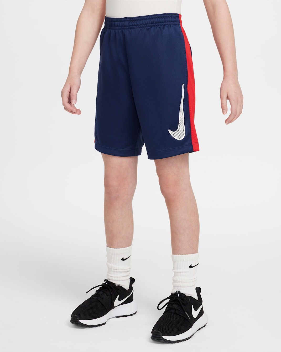 Nike Trophy23 Pantalón corto Dri-FIT - Niño/a - Midnight Navy/University Red/Blanco