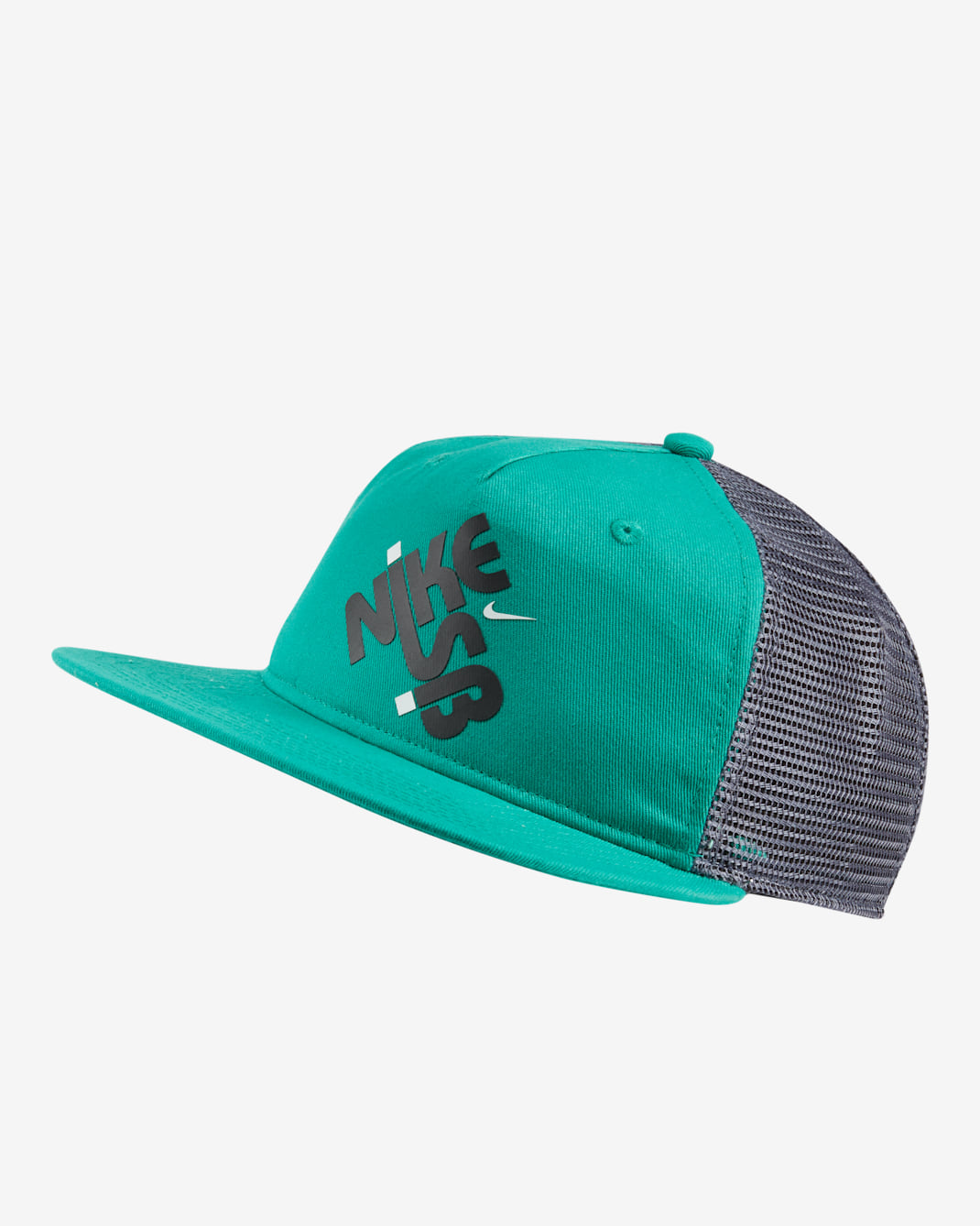Nike SB Graphic Skate Trucker Hat - Neptune Green/Gridiron/Black