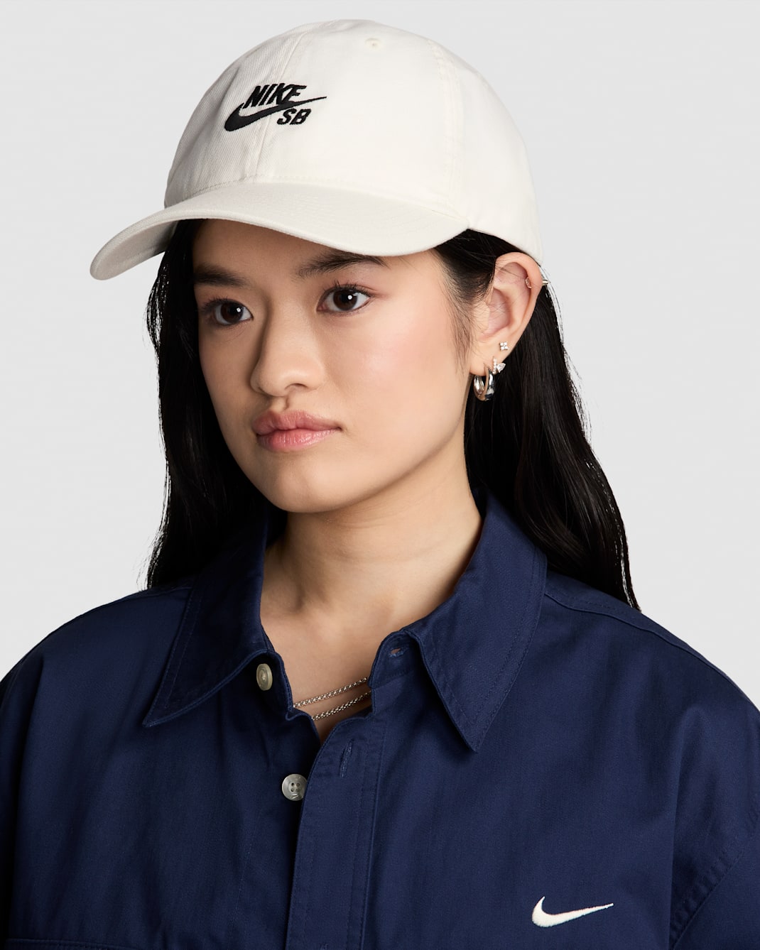 Nike SB Club Unstructured Skate Cap - Sail/Black