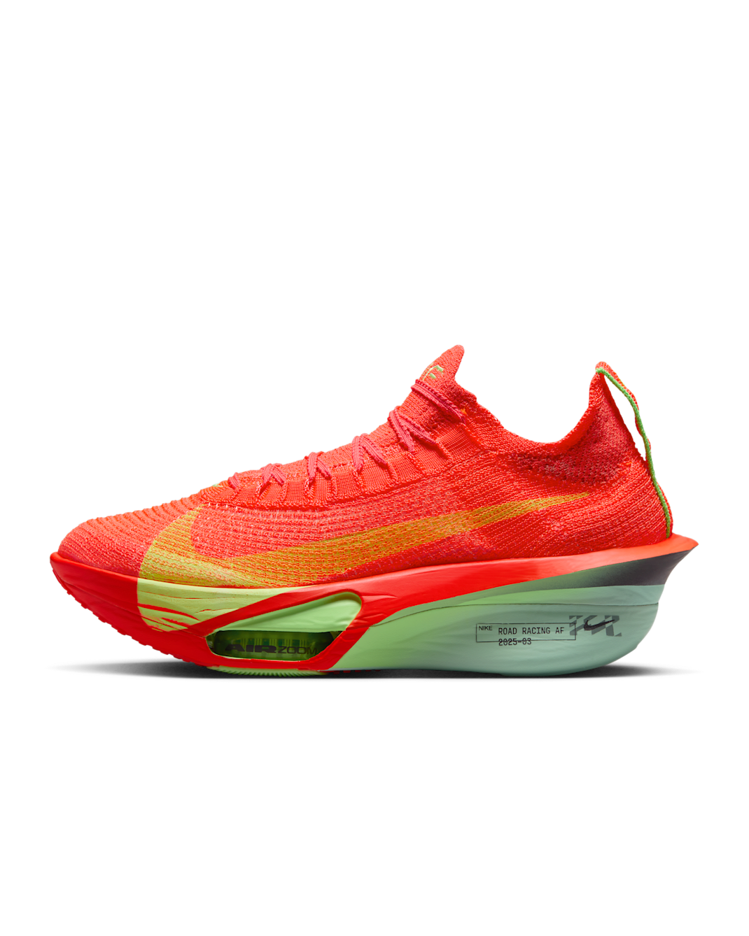 Nike Alphafly 3 Women's Road Racing Shoes - Bright Crimson/Lime Blast/Mint Foam/Cave Purple