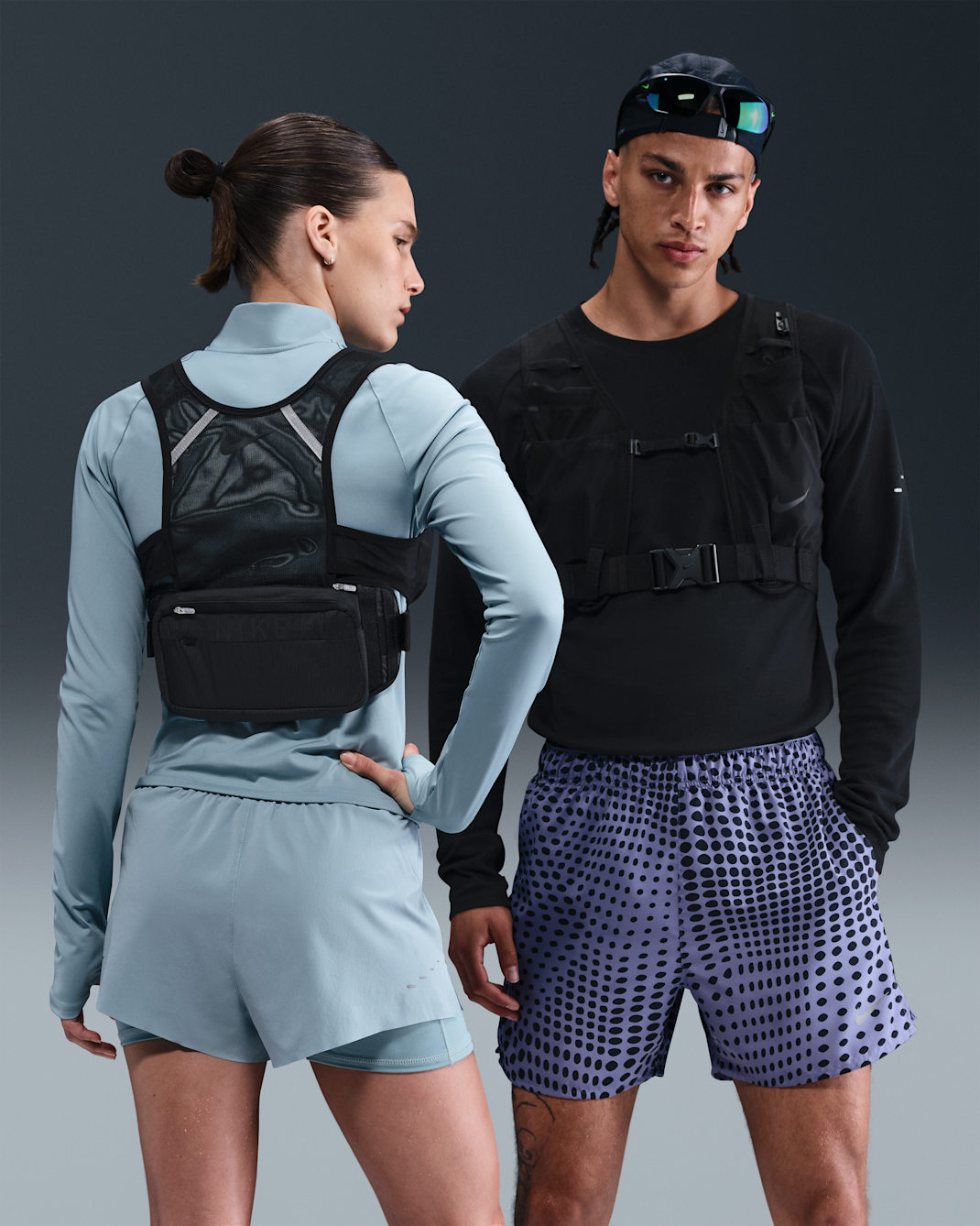 Chaleco de correr plegable Nike Transform - Negro/Negro/Negro