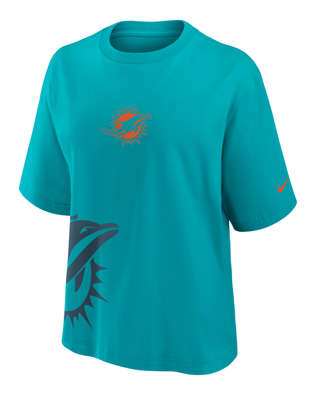 Miami Dolphins Boxy Women's Nike NFL T-Shirt - Turbo Green