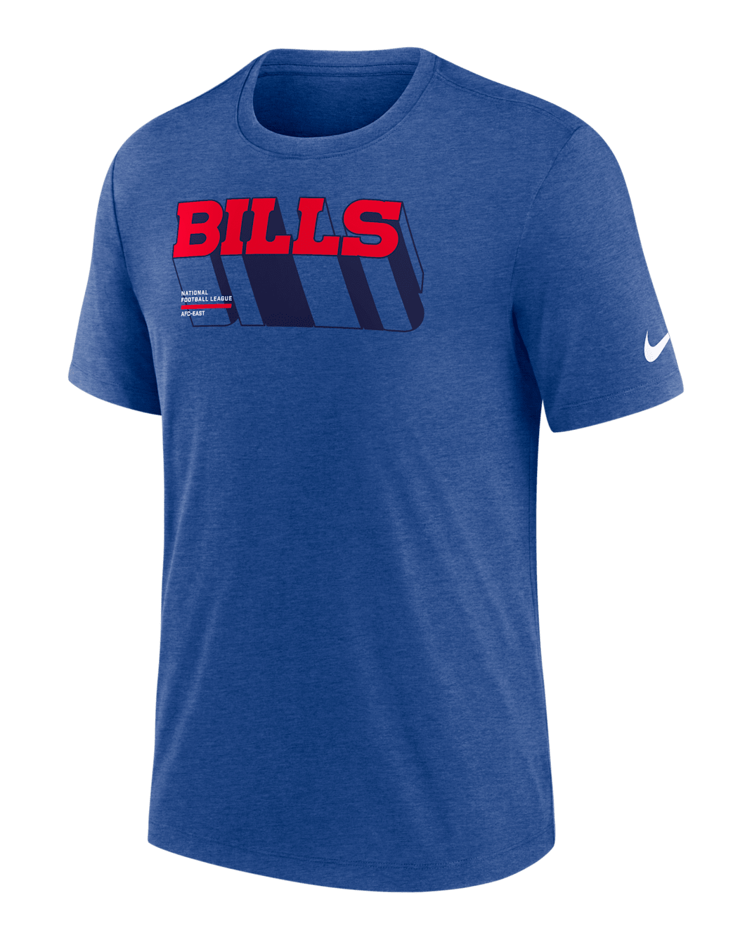 Buffalo Bills Long Pass Men's Nike NFL T-Shirt - Sport Royal Heather