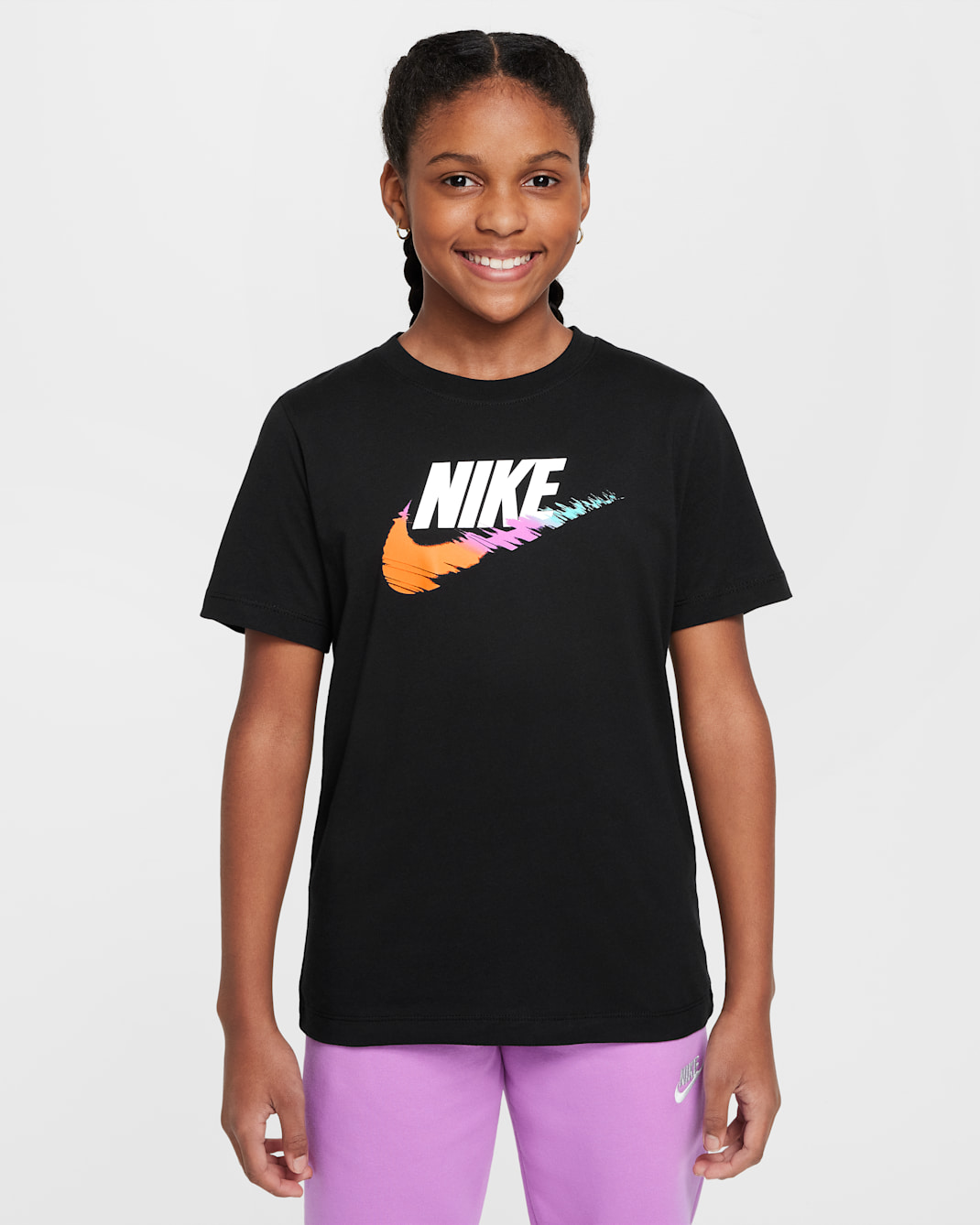 Nike Sportswear Big Kids' T-Shirt - Black