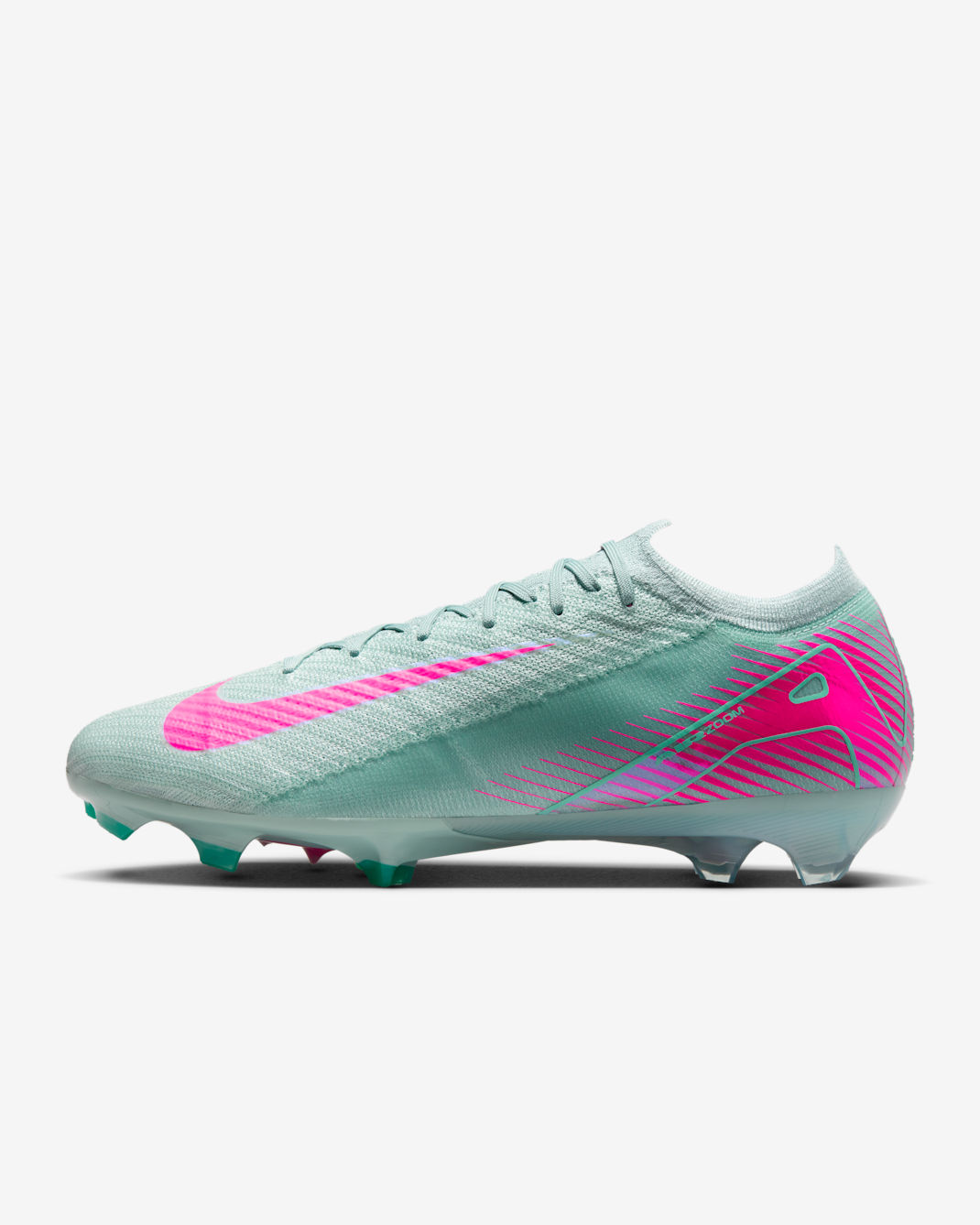 Tacos de fútbol para terreno firme de corte low Nike Mercurial Vapor 16 Elite - Cubo océano/Avalancha rosa