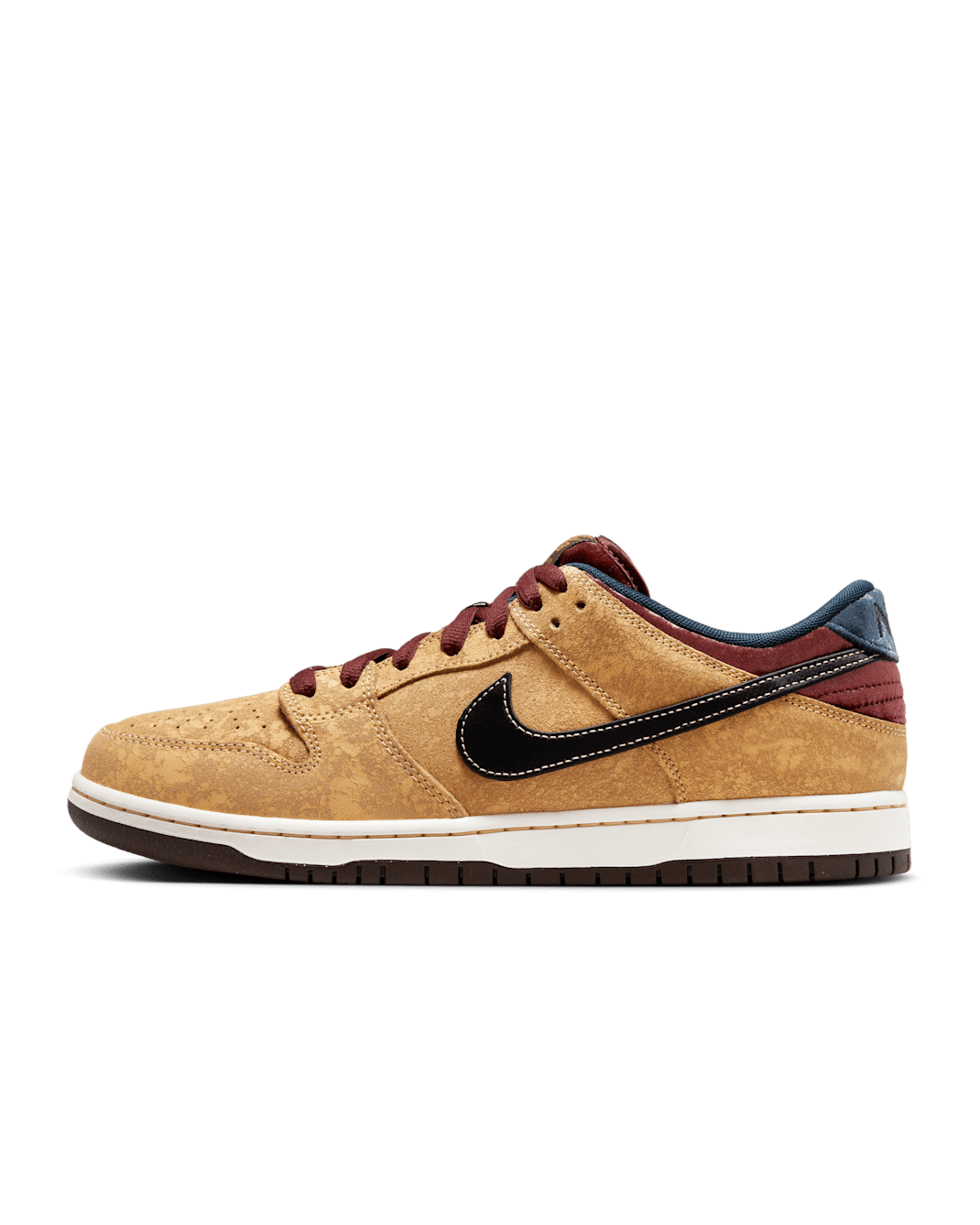 Nike SB Dunk Low Pro Skate Shoes - Celestial Gold/Dark Team Red/Armory Navy/Black