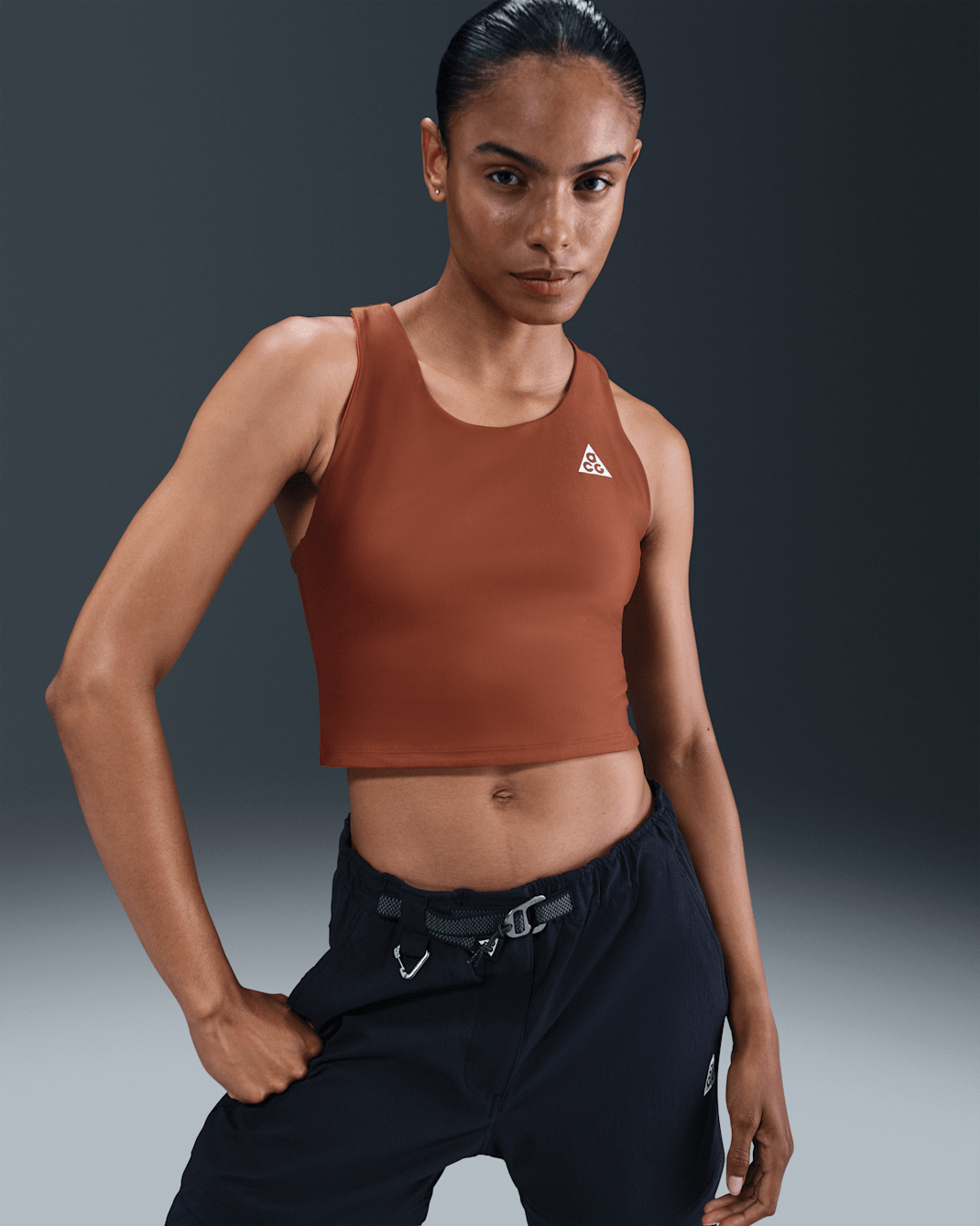 Nike ACG 'Tree Frog' Women's Dri-FIT ADV Reversible Tank Top - Cinnamon/Picante Red/Summit White