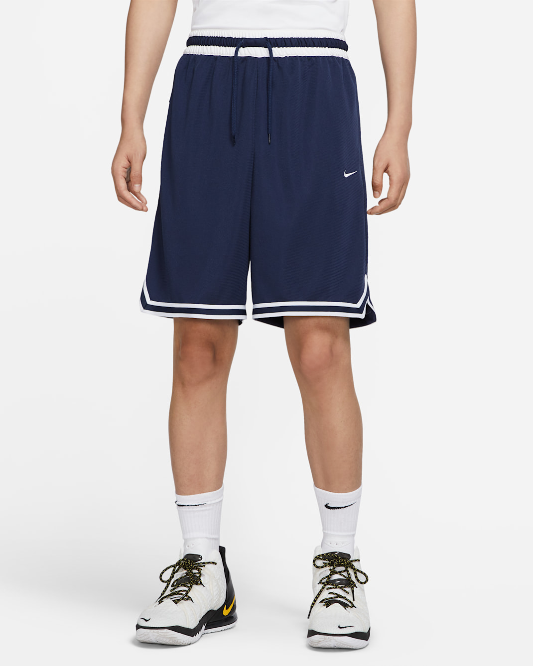 Nike Dri-FIT DNA Men's Basketball Shorts - Midnight Navy/White