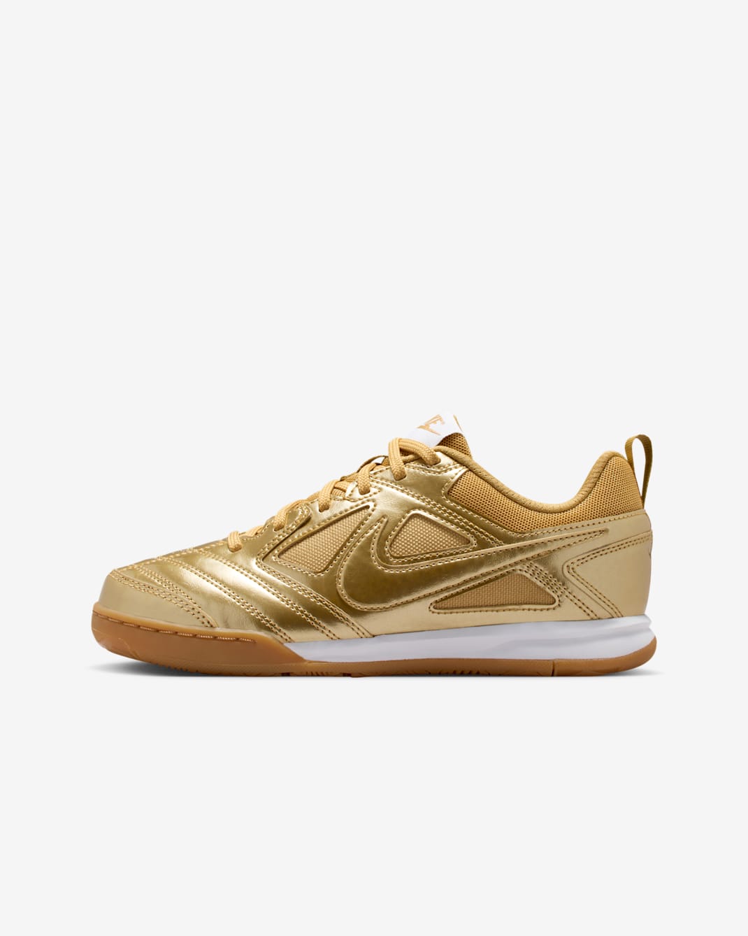 Buty dla dużych dzieci Nike Gato LV8 - Metallic Gold/Biel/Gum Light Brown/Metallic Gold