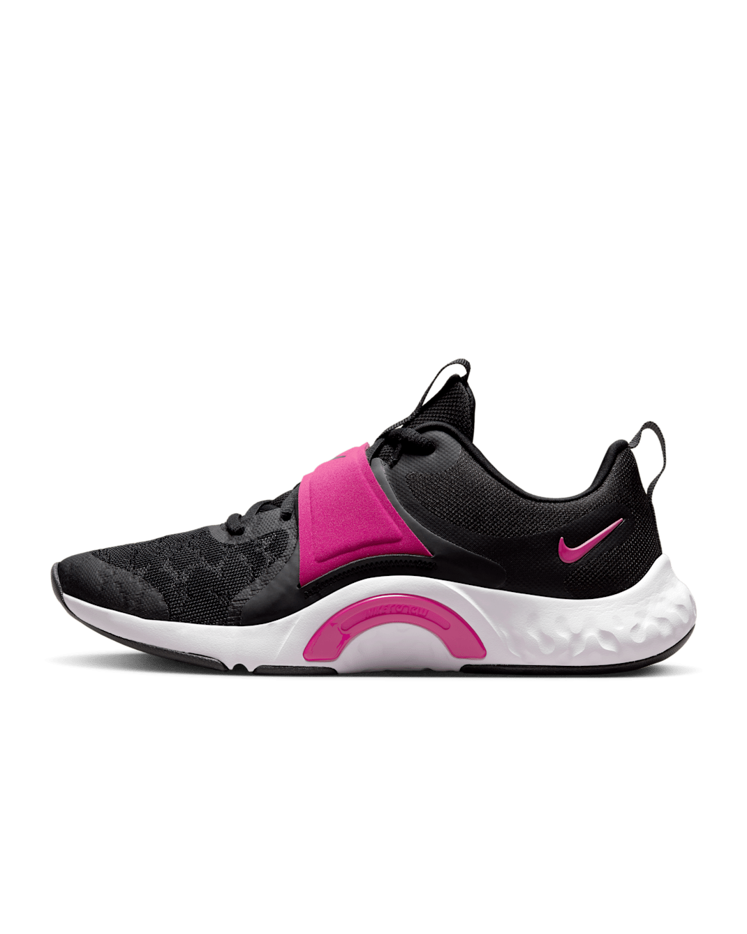 Nike Renew In-Season TR 12 Women's Training Shoes - Black/Dark Smoke Grey/White/Active Pink