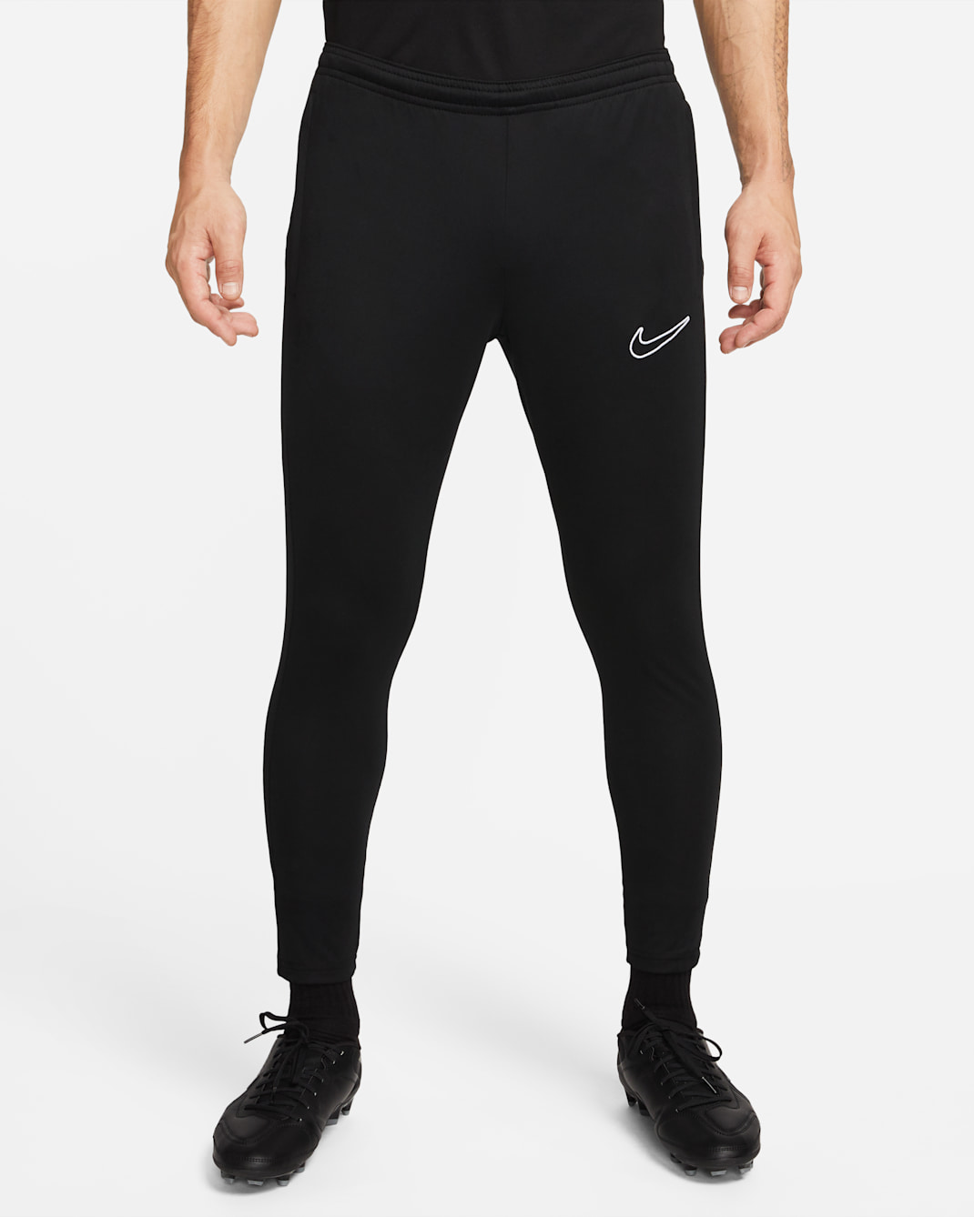 Nike Dri-FIT Academy Men's Zippered Soccer Pants - Black/Black/Black/White