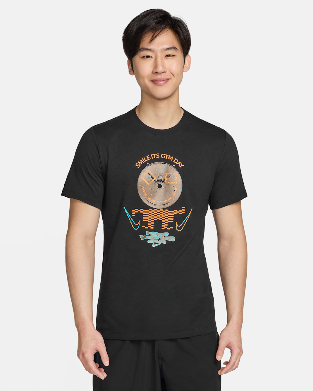 เสื้อยืดฟิตเนสผู้ชาย Nike - ดำ