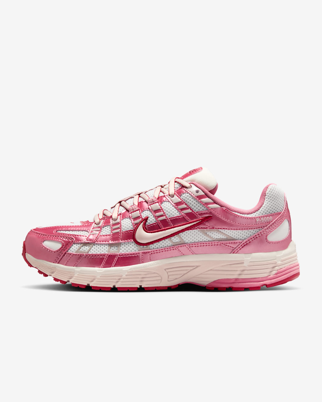Nike P-6000 Women's Shoes - Summit White/Peony/Team Crimson/Silt Red