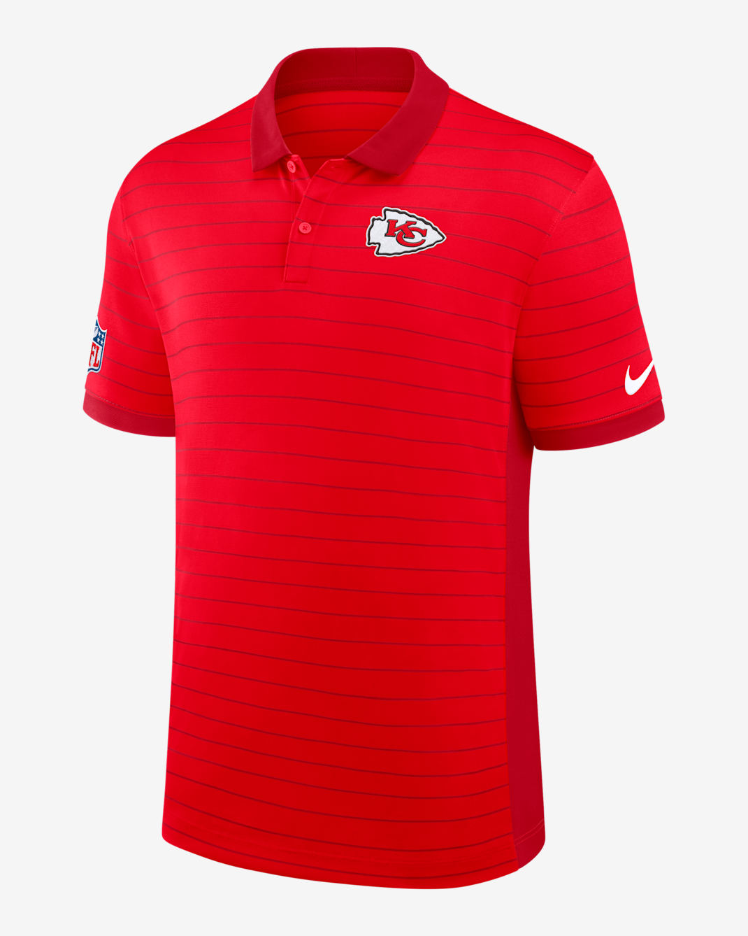 Polo Nike Dri-FIT de la NFL para hombre Kansas City Chiefs Sideline Victory Stripe - Rojo