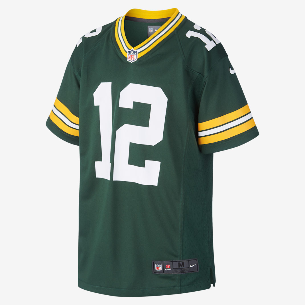 NFL Green Bay Packers Game Jersey (Aaron Rodgers) Older Kids' American Football Jersey - Fir