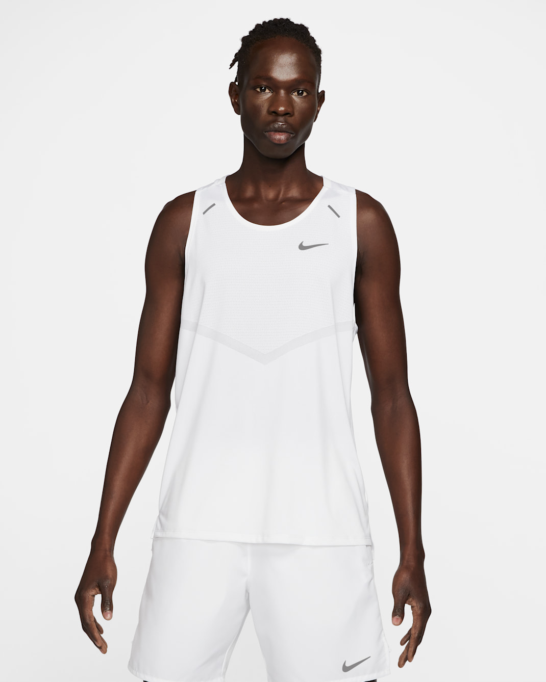 Nike Dri-FIT Rise 365 Men's Running Tank - White