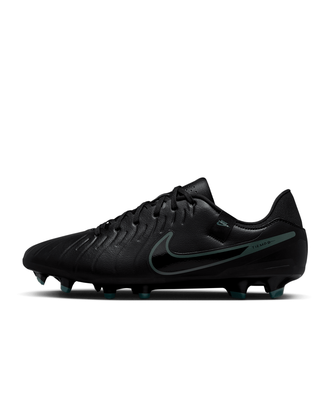 Nike Tiempo Legend 10 Academy Low-Top-Fußballschuh für verschiedene Böden - Schwarz/Deep Jungle/Schwarz