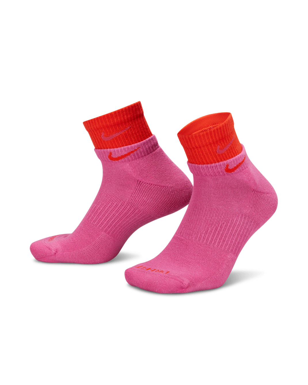 Nike Everyday Plus Cushioned 訓練過踝襪 - Active Fuchsia/Active Fuchsia