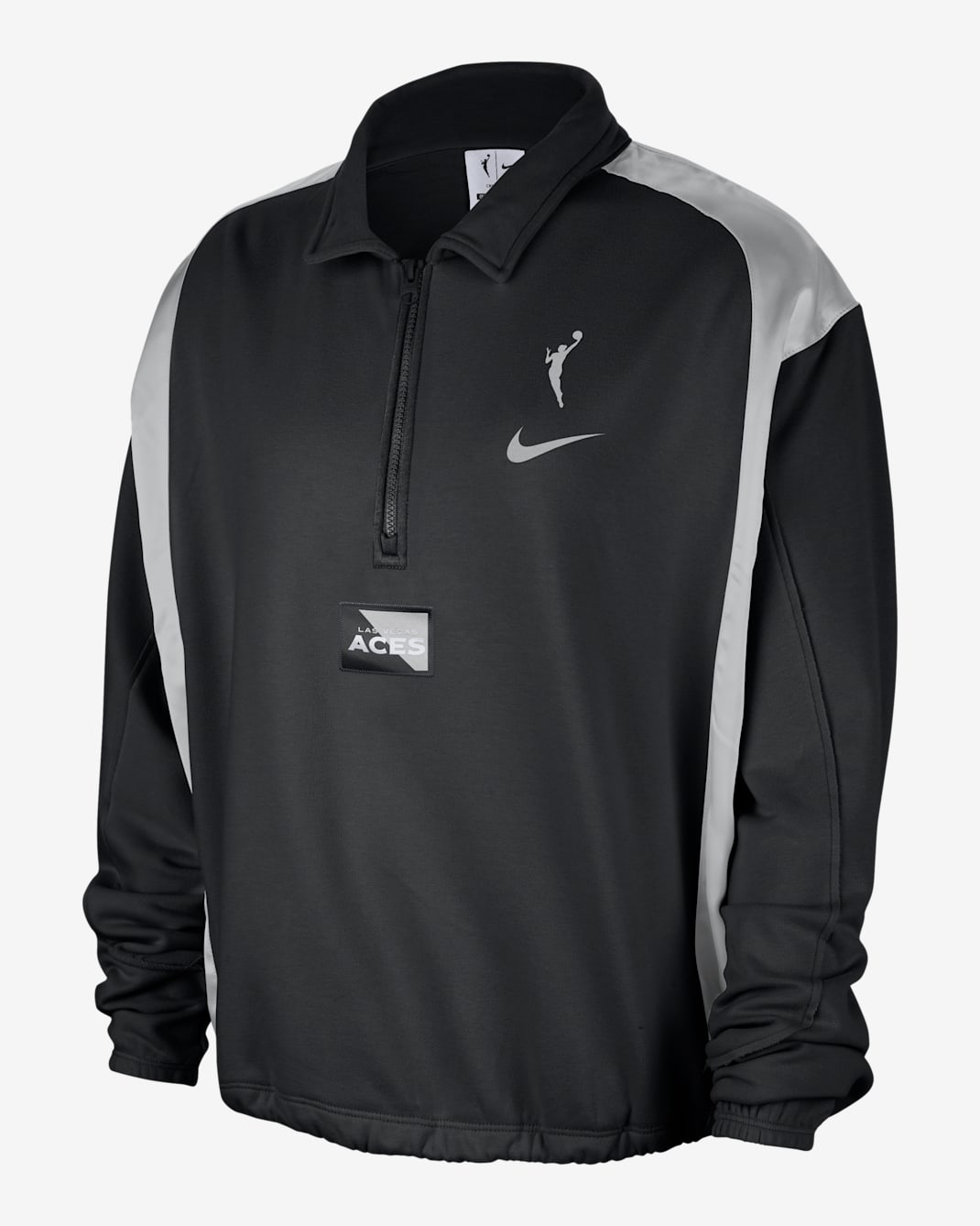 Las Vegas Aces Women's Nike WNBA Fleece Top - Black/Flat Silver/Flat Silver